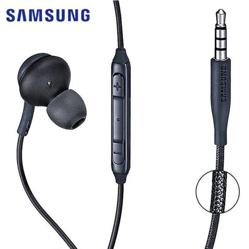 Casti in-ear Samsung AKG, microfon, Jack 3.5mm, negru, bulk, EO-IG955BSE