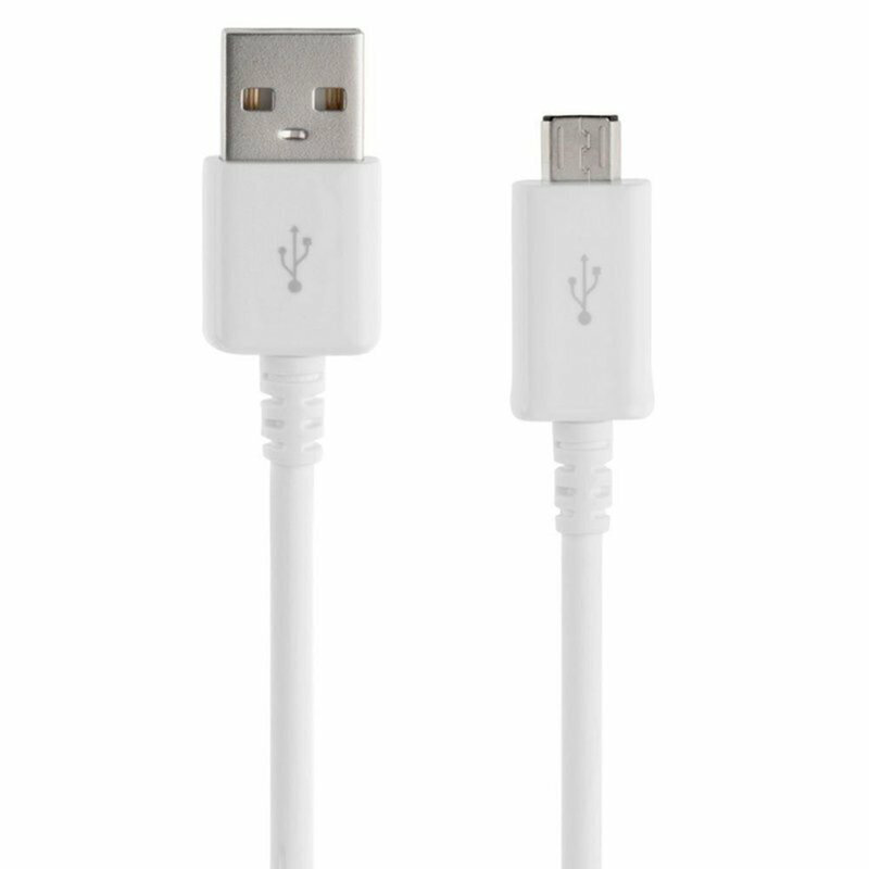 Cablu de date Samsung Micro-USB, 1.5m, 2A, alb, bulk, ECB-DU4EWE