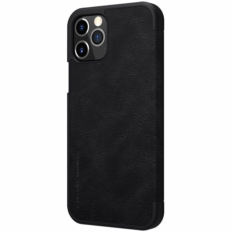 Husa iPhone 12 Pro Nillkin QIN Leather, negru
