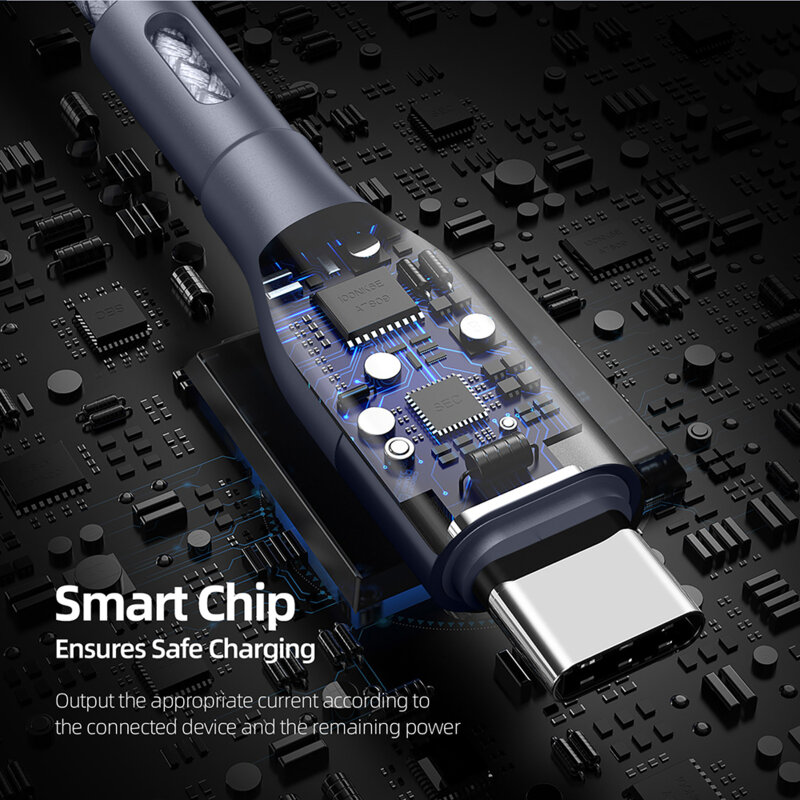 Cablu USB-C Fast Charging 2.4A, 12W, 480Mbps Duzzona A8, 2m