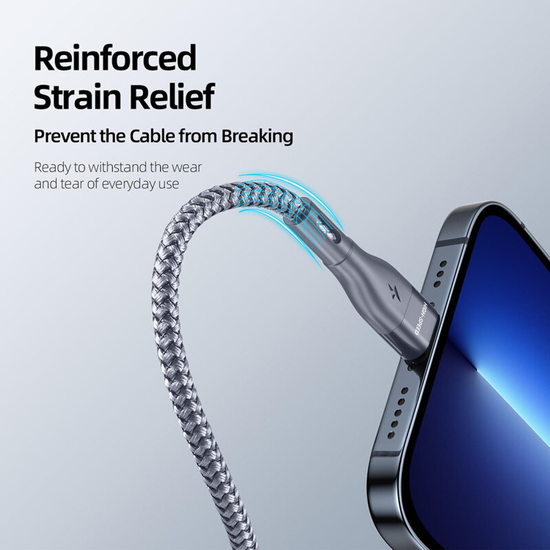 Cablu Lightning Fast Charge 2.4A, 12W, 480Mbps Duzzona A7, 1m