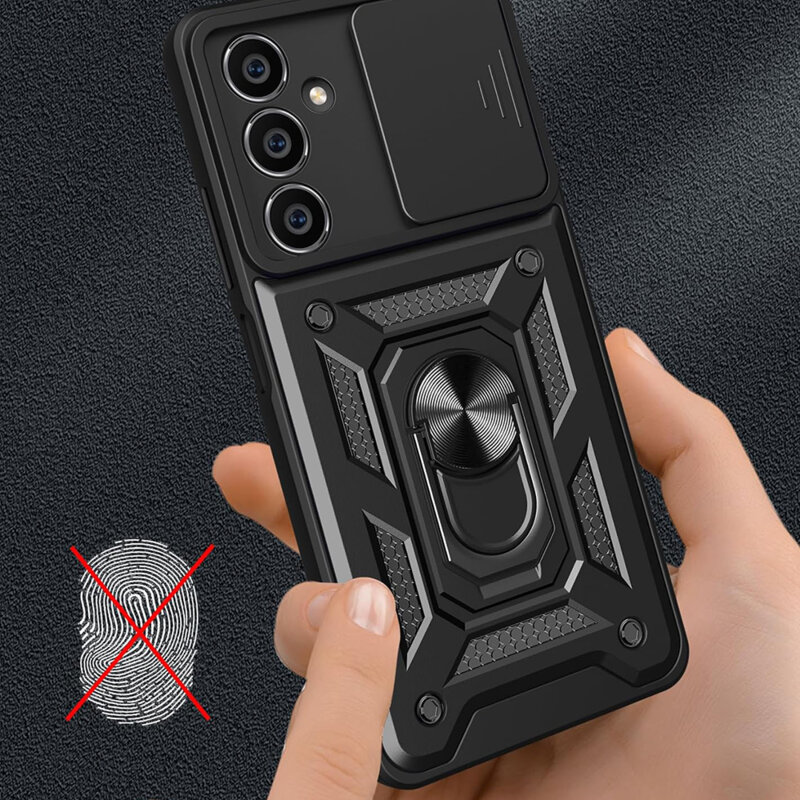 Husa Samsung Galaxy S23 FE protectie camera Techsuit CamShield Series, negru