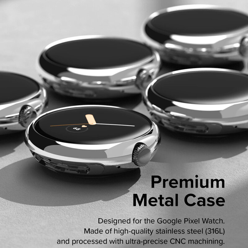 Rama Google Pixel Watch 2 Ringke Bezel Styling, Stainless Silver
