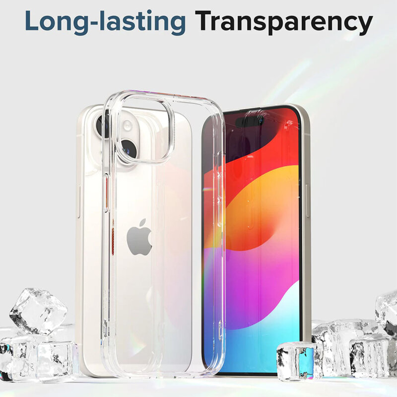 Husa iPhone 15 Ringke Fusion, transparenta