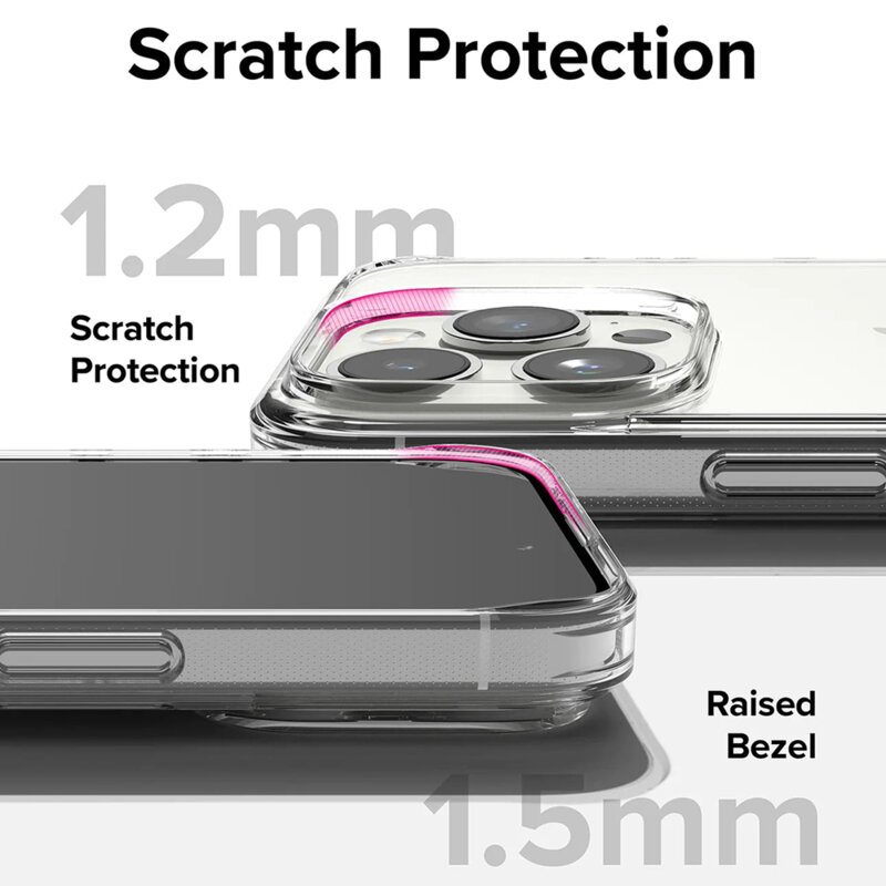 Husa iPhone 15 Pro Max Ringke Fusion, transparenta