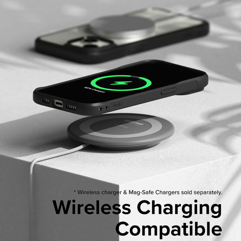 Husa iPhone 15 Plus Ringke Fusion Bold, negru