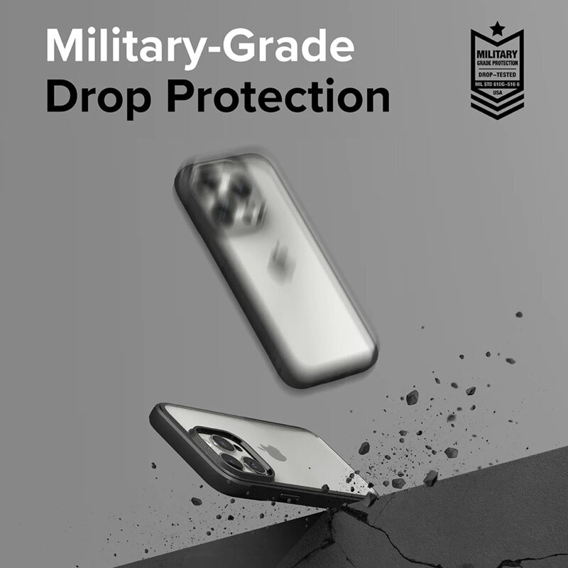 Husa iPhone 15 Pro Ringke Fusion Bold, negru