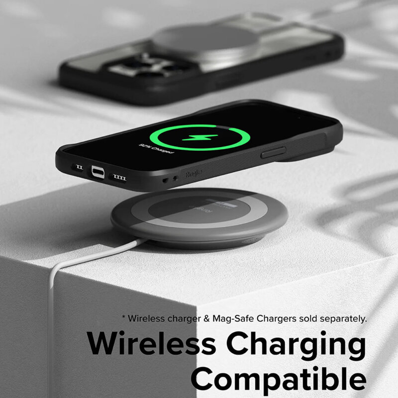 Husa iPhone 15 Pro Ringke Fusion Bold, negru