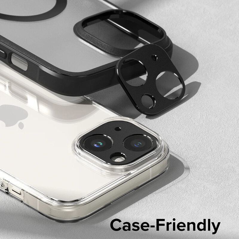Protectie camera iPhone 15 Ringke Camera Styling, negru