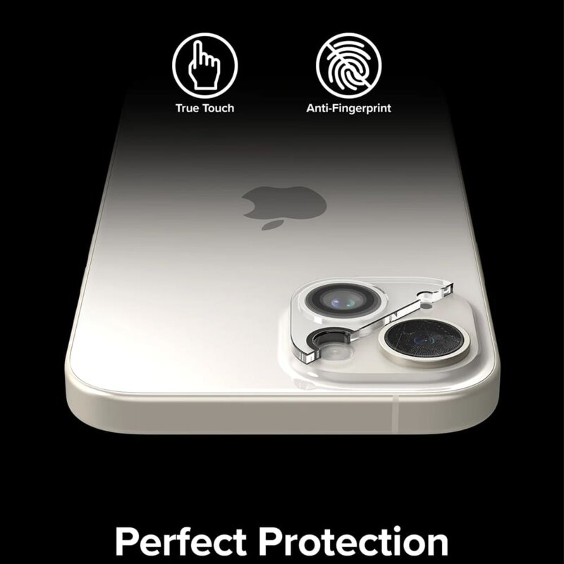 [Pachet 2x] Folie sticla camera iPhone 15 Ringke Camera Protector, transparenta
