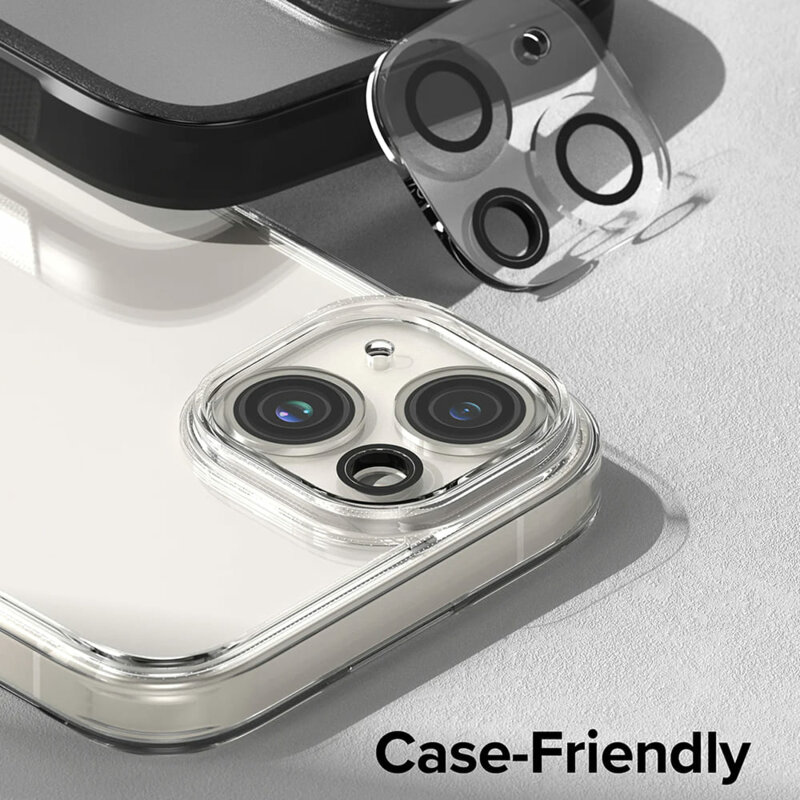 [Pachet 2x] Folie sticla camera iPhone 15 Ringke Camera Protector, transparenta