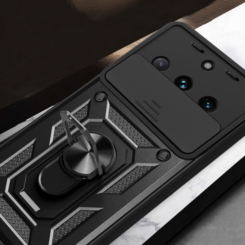 Husa Realme 11 protectie camera Techsuit CamShield Series, negru