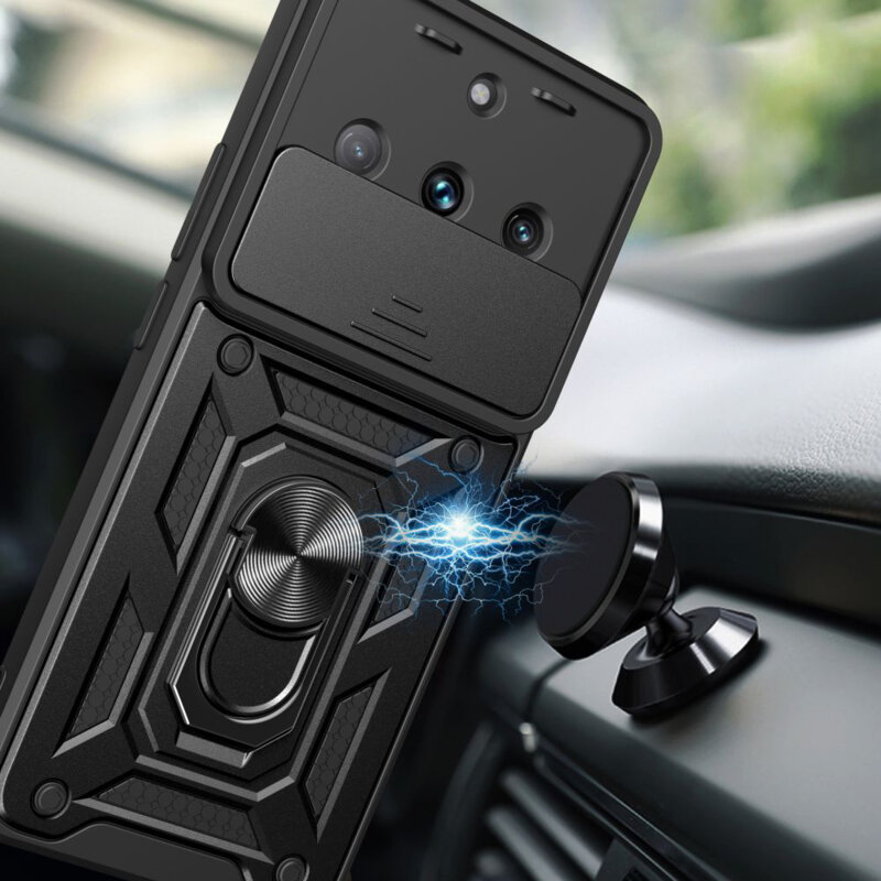 Husa Realme 11 protectie camera Techsuit CamShield Series, negru