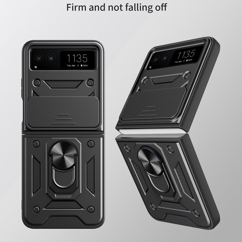 Husa Motorola Razr 40 protectie camera Techsuit CamShield Series, negru