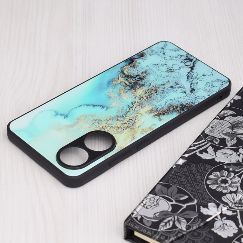 Husa Oppo A78 4G Techsuit Glaze, Blue Ocean