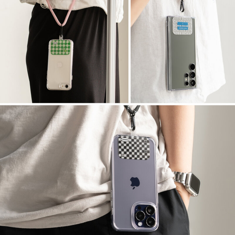 Snur pentru telefon Ringke Holder Link Strap Focus, kaki/alb