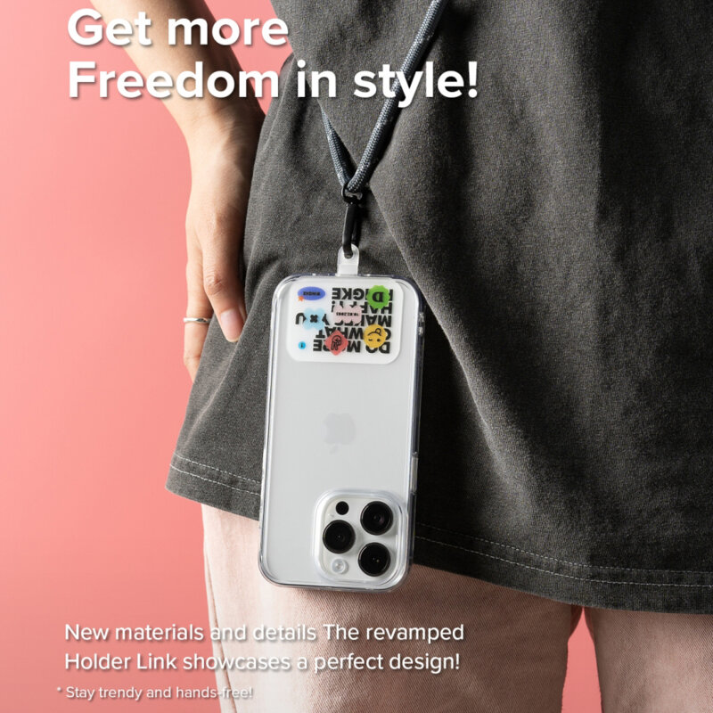 Snur pentru telefon Ringke Holder Link Strap Focus, mov