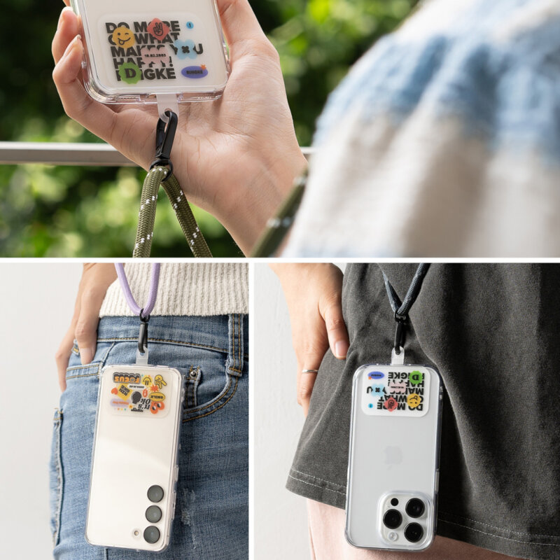 Snur pentru telefon Ringke Holder Link Strap Focus, mov