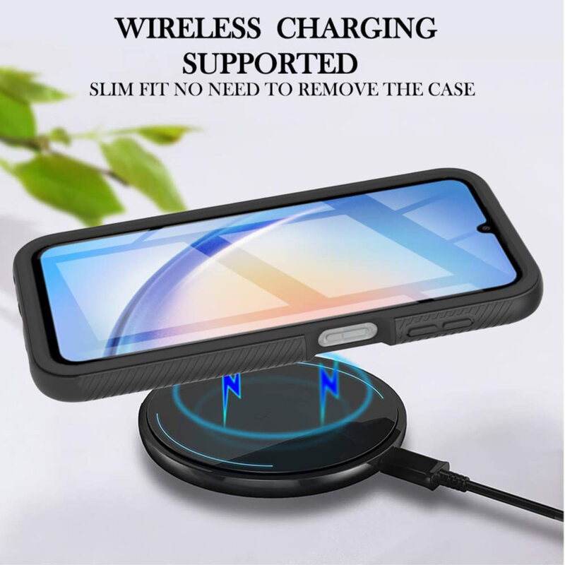 [Pachet 360°] Husa + folie Samsung Galaxy A25 5G Techsuit Defense, negru