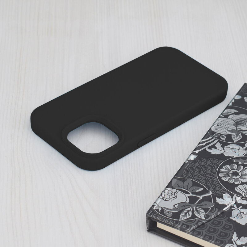 Husa iPhone 15 Techsuit Soft Edge Silicone, negru