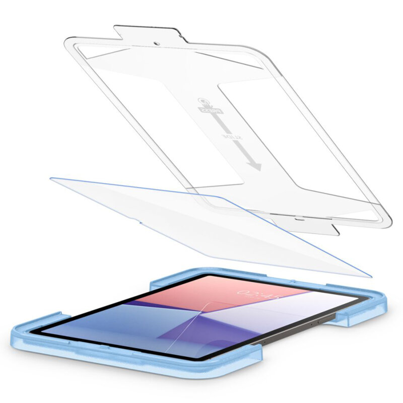 Folie sticla Samsung Galaxy Tab S9 Ultra Spigen Glas.t R Ez Fit 9H, transparenta