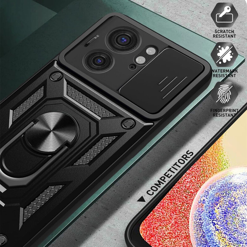 Husa Motorola Edge (2023) protectie camera Techsuit CamShield Series, negru