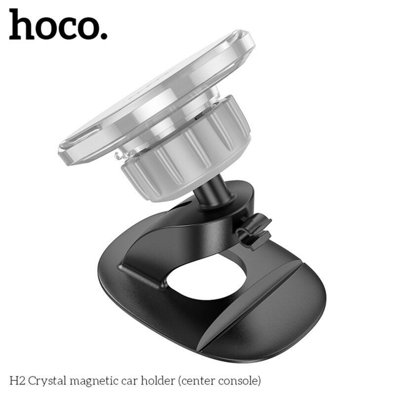 Suport telefon auto magnetic pentru bord Hoco H2, gri