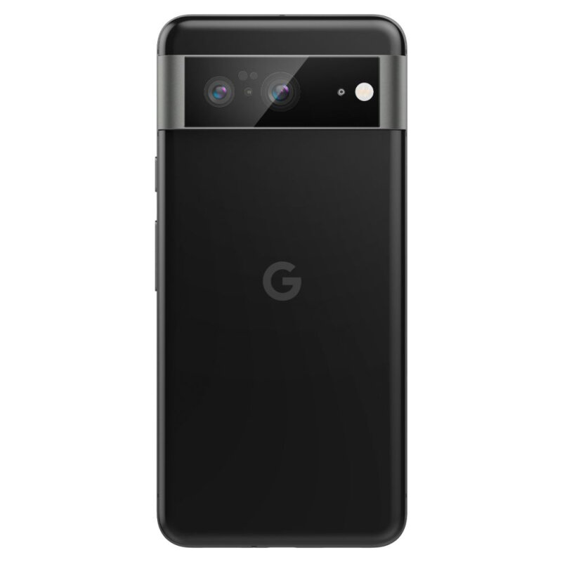 [Pachet 2x] Folie sticla camera Google Pixel 8 Spigen Glas.tR Optik EZ Fit, negru