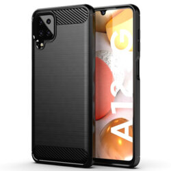 Husa Samsung Galaxy M22 Techsuit Carbon Silicone, negru