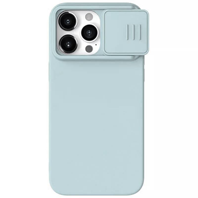 Husa iPhone 15 Pro Max Nillkin CamShield Silky MagSafe, bleu