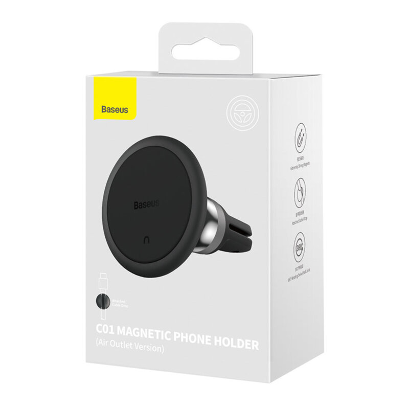 Suport auto magnetic premium pentru grila ventilatie Baseus C01