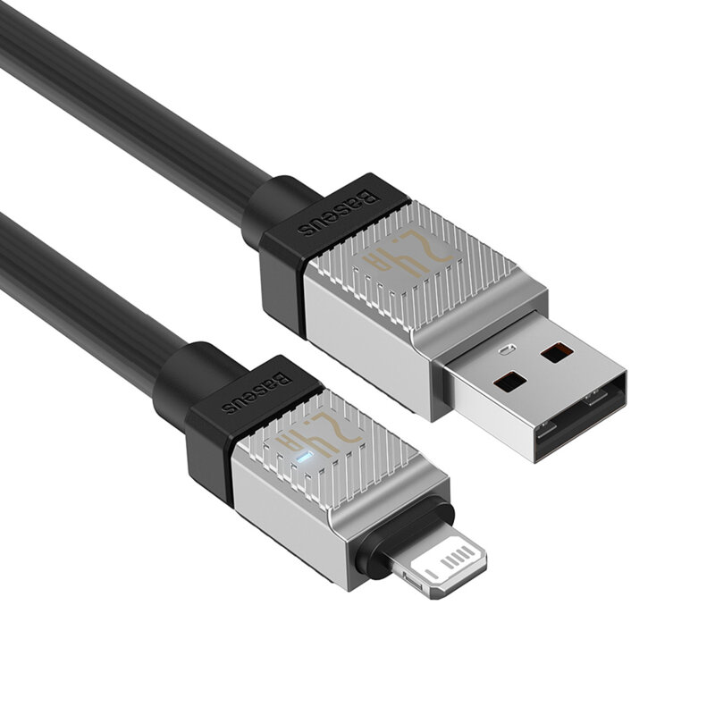 Cablu de date USB la Lightning Baseus, 2.4A, 2m, CAKW000501