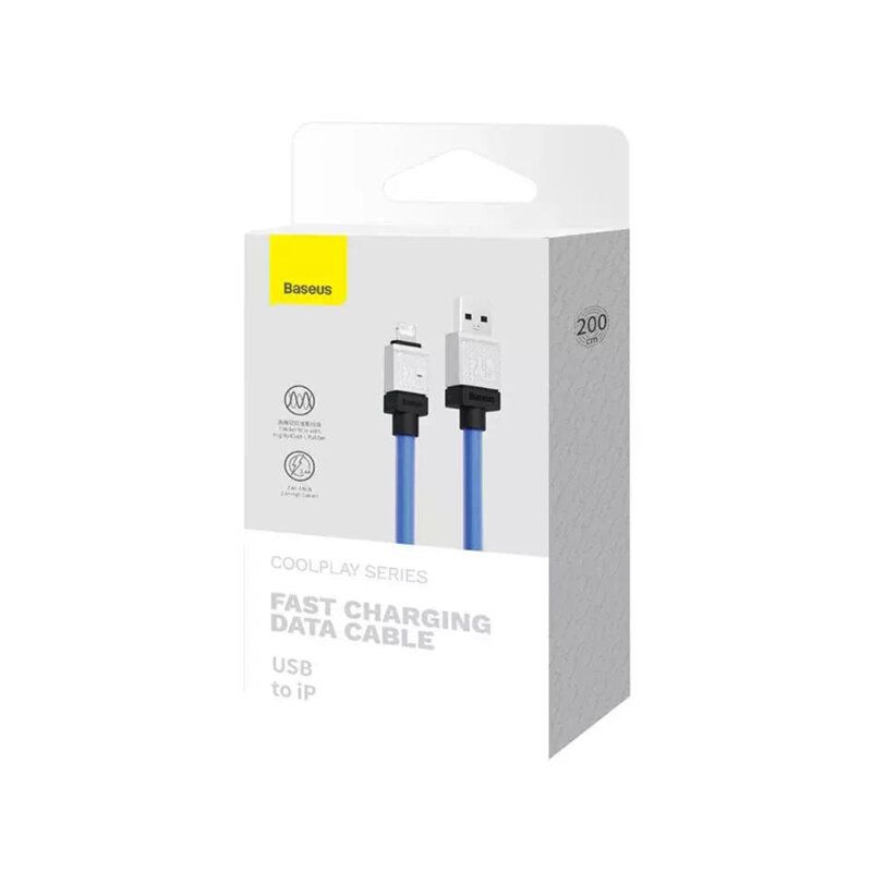 Cablu de date USB la Lightning Baseus, 2.4A, 2m, CAKW000503