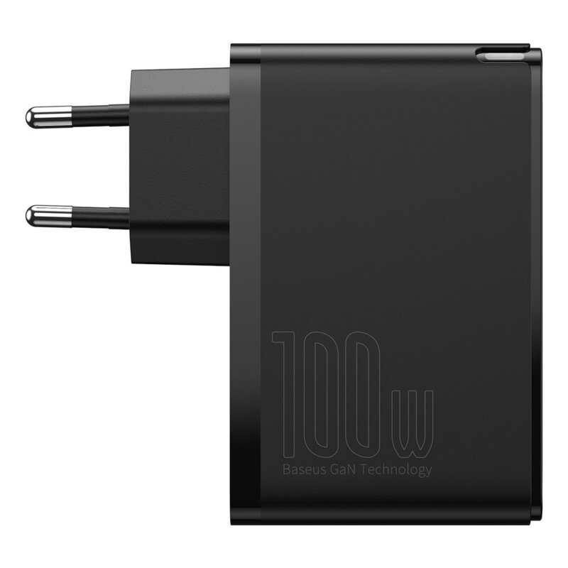 Incarcator 2xUSB QC3.0/2xType-C PD100W + cablu Baseus, CCGAN2P-L01