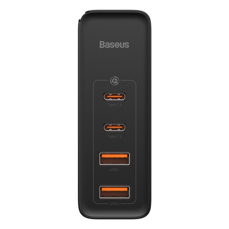 Incarcator 2xUSB QC3.0/2xType-C PD100W + cablu Baseus, CCGAN2P-L01