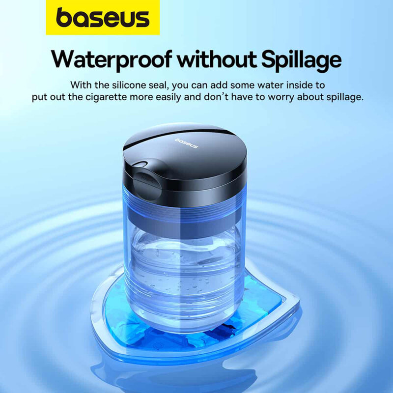 Scrumiera auto Baseus, cu capac si lumina LED, C20464700111-00