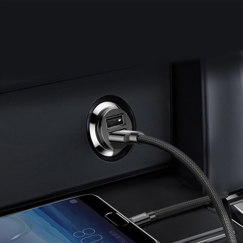 Incarcator auto USB Baseus, 5V, 3.1A, negru, CCALL-ML01