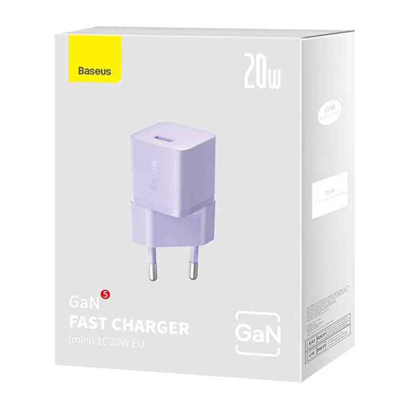 Incarcator GaN priza tip C Fast Charge Baseus, 20W, CCGN050105