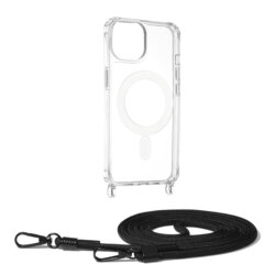 Husa iPhone 14 Techsuit Acrylic MagSafe Crossbody, negru