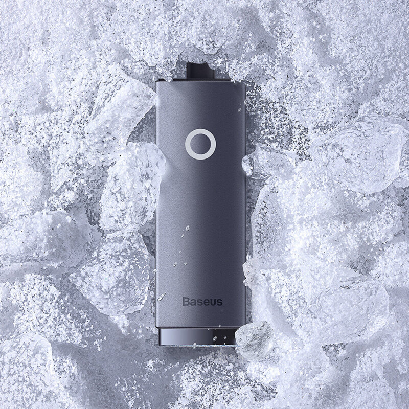 Adaptor USB-C la RJ45 LAN Baseus Lite, 100Mbps, gri, WKQX000213