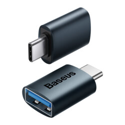 Adaptor OTG Type-C Baseus, 10 Gbps, albastru, ZJJQ000003