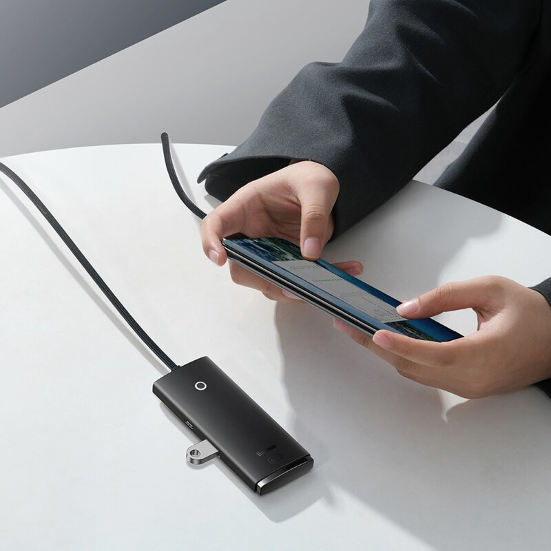Docking station, hub 2xUSB-C, 4xUSB 3.0 Baseus, 1m, WKQX030401
