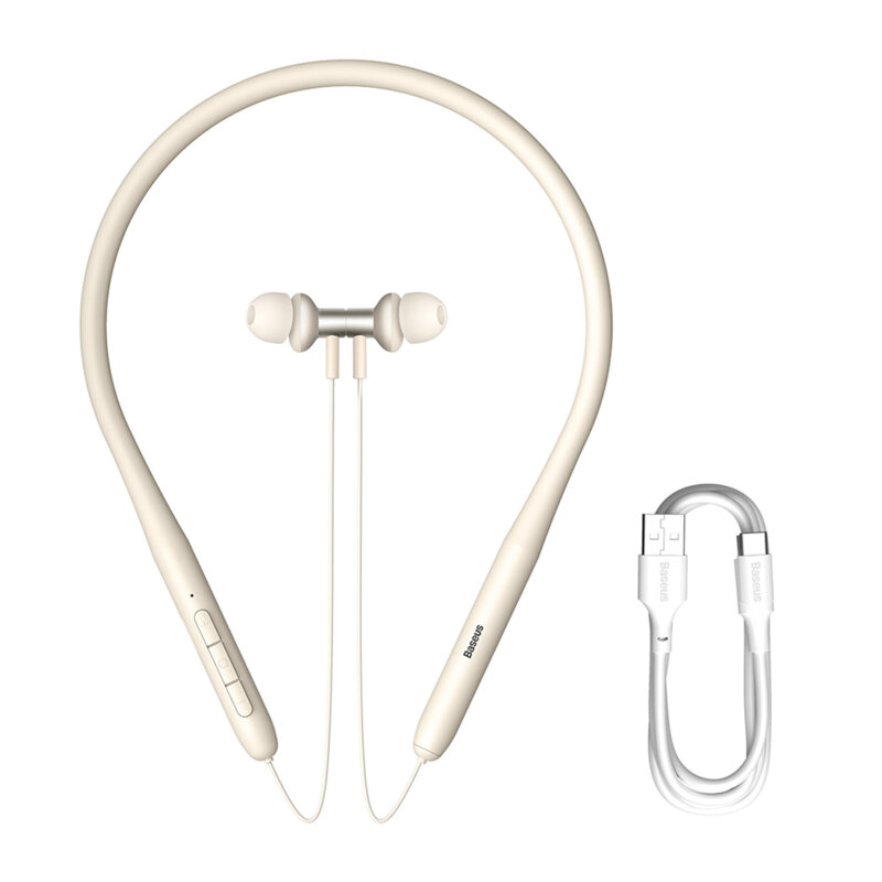 Casti sport in-ear Bluetooth Baseus Bowie P1x, alb, NGPB010002