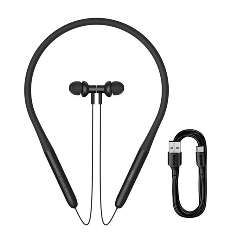 Casti sport in-ear Bluetooth Baseus Bowie P1x, negru, NGPB010001
