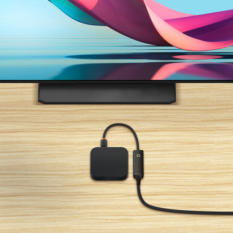 Adaptor Type-C la RJ45 LAN Baseus Lite, 1000Mbps, negru, WKQX000301