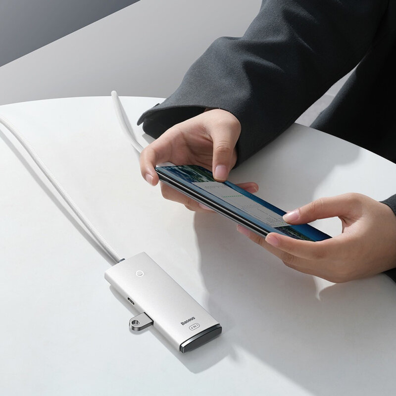 Docking station, hub Type-C la 4xUSB 3.0, Type-C Baseus, WKQX030502