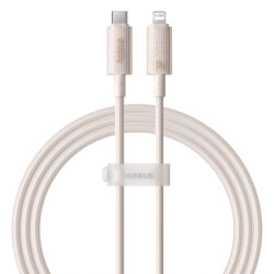 Cablu date tip C, iPhone Baseus, 20W, 2m, roz, P10360201421-01