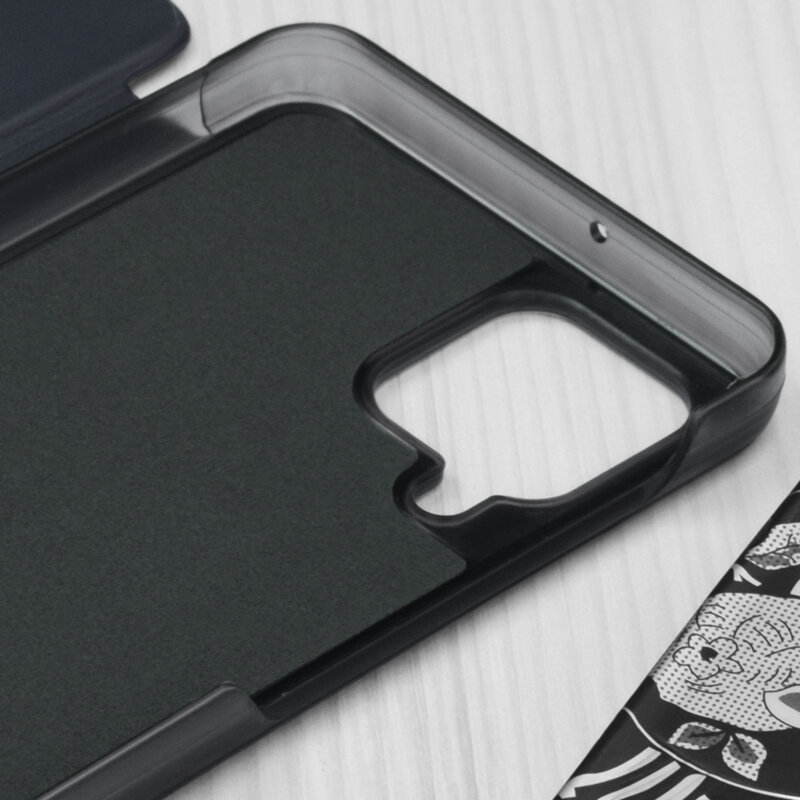 Husa Samsung Galaxy M22 Eco Leather View Flip Tip Carte - Albastru