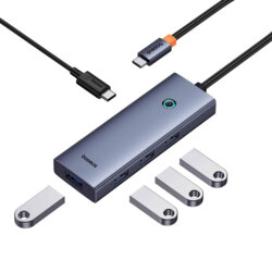 Hub Type-C la 4 x USB 3.0, Type-C Baseus, gri, B00052801811-01
