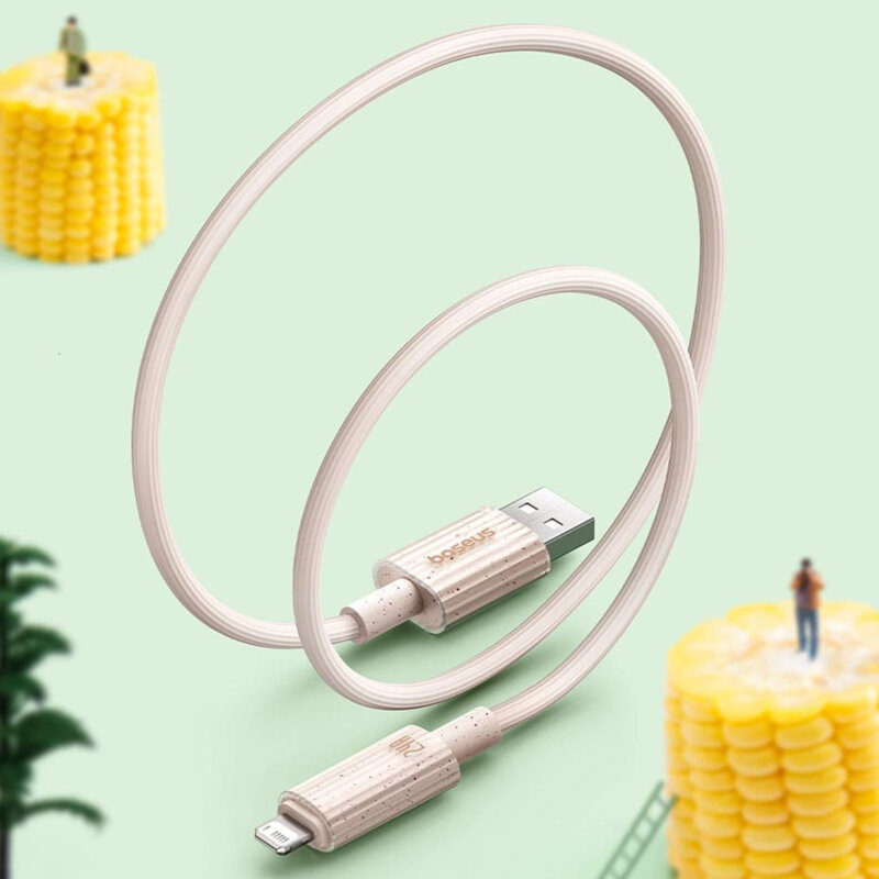 Cablu date iPhone Baseus, 2.4A, 1m, roz, P10360200421-00